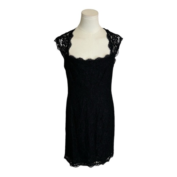 ADRIANNA PAPELL Black Lace Sheath
Dress Mini‎ Wedding Party Cocktail size 12 12P - Picture 8 of 10